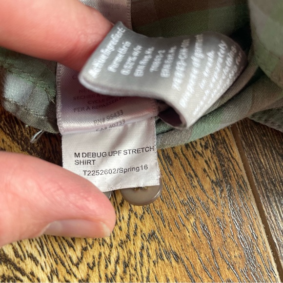 Toad & Co Shirt Mens XL Green Gray Plaid Panorama Organic Cotton Blend UPF 30 - Picture 10 of 10